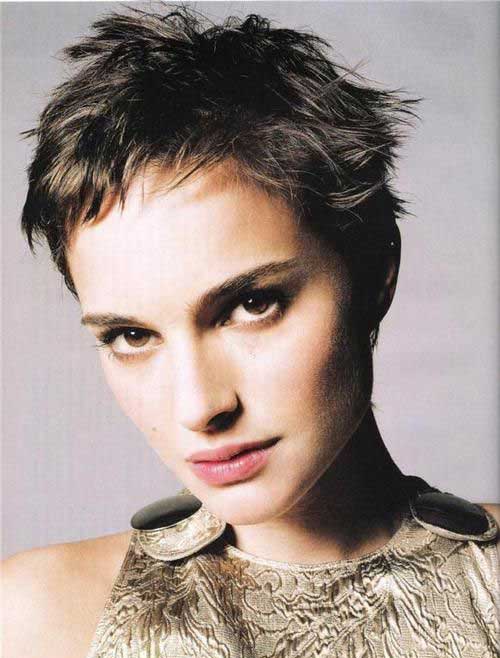 Natalie Portman Messy Pixie Cuts