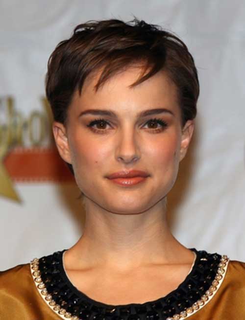 Natalie Portman Layered Pixie Cuts