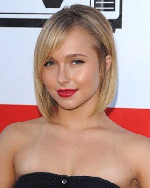 Hayden Panettiere Bob Hair for Round Faces