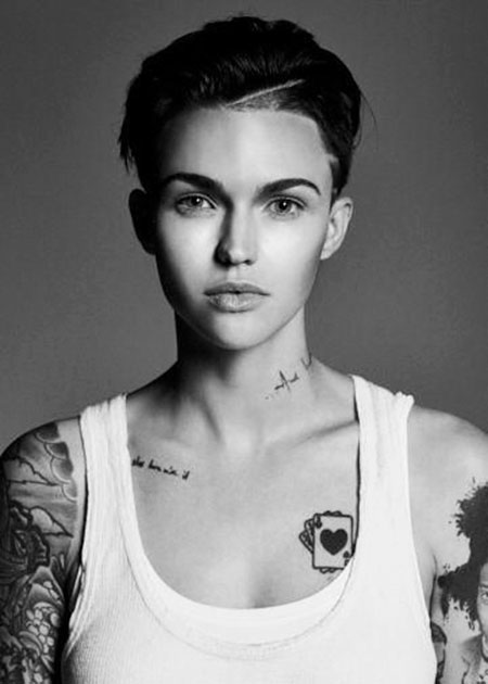 Ruby Rose Saç Modeli, Rose Ruby Model Yüz Bakımı