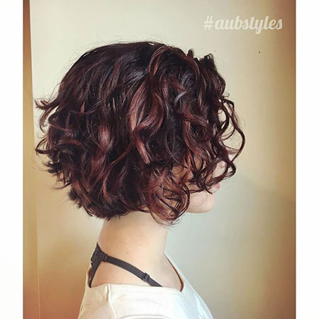 Curly Bob Short Brunette