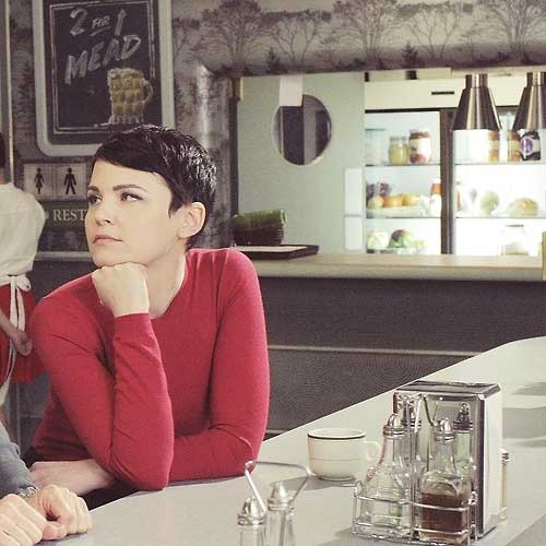 Ginnifer Goodwin lyhyt leikkaus Pixie hiukset