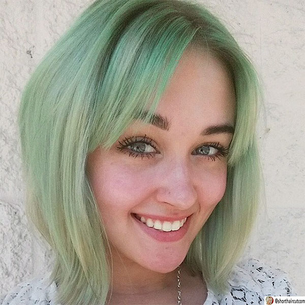 super korte grønne hårklipp