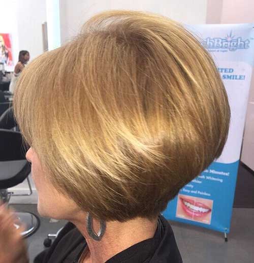 Korte blonde frisyrer for kvinner over 40