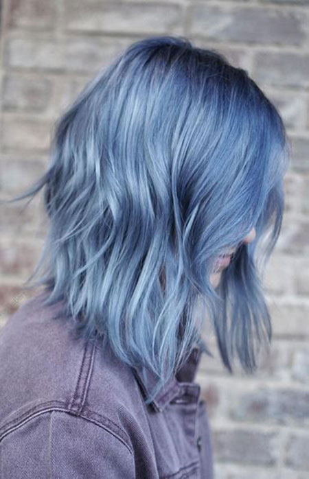 Saç Mavi Renk Kuru