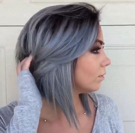 Saç Mavisi Ombre Gümüş