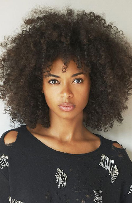 Afro Short Curly Hair, Hair Curly Natural Styles