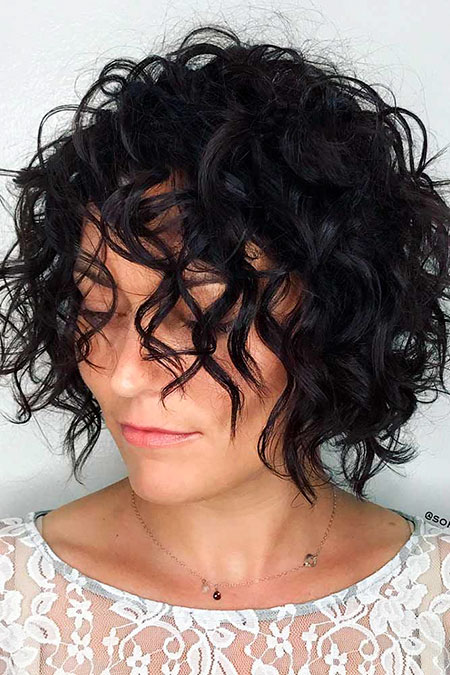 Curly Bob Hairtyle, Curly Bob Waves Updo