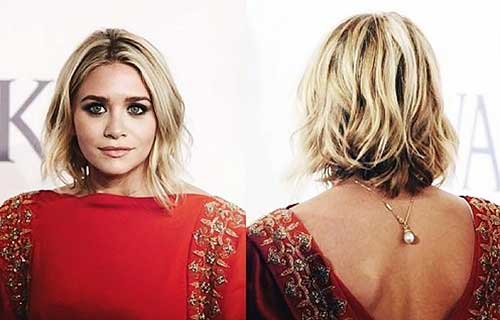 Ashley Olsen új rétegű hajvágás