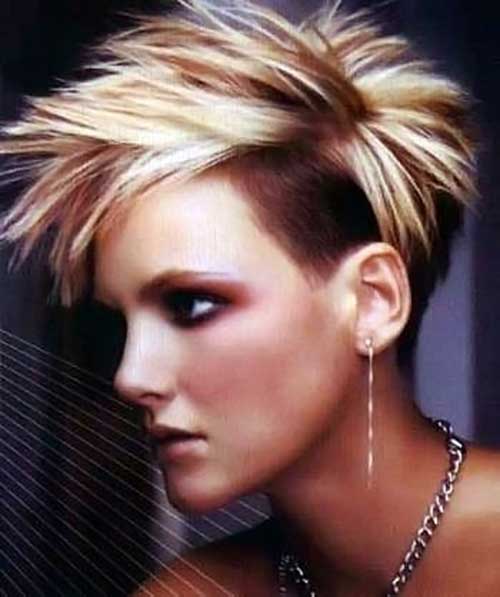 Hieno Undercut Spiky Pixie