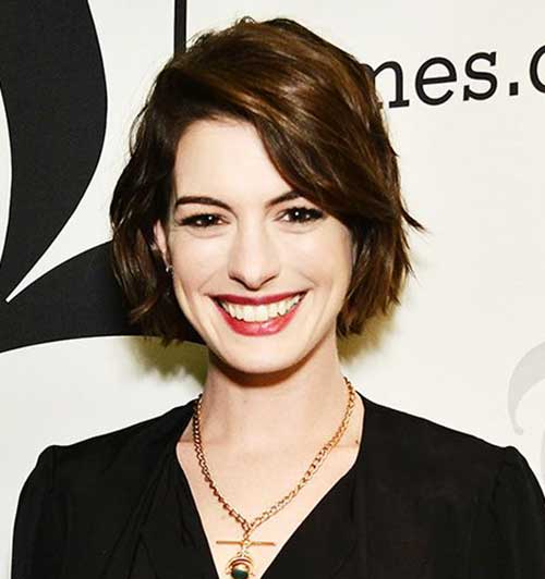 Anne Hathaway Short Haircut 2015