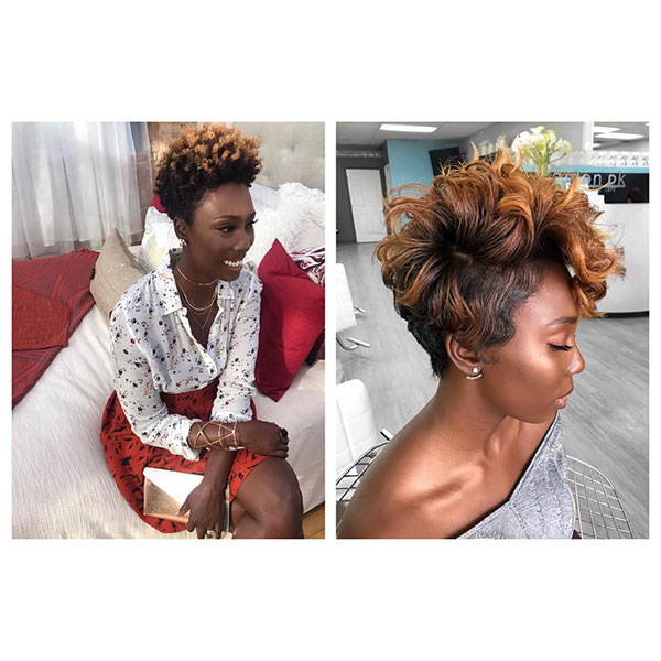 Siyah Kadınlar İçin Doğal Kısa Saç Modelleri 2019