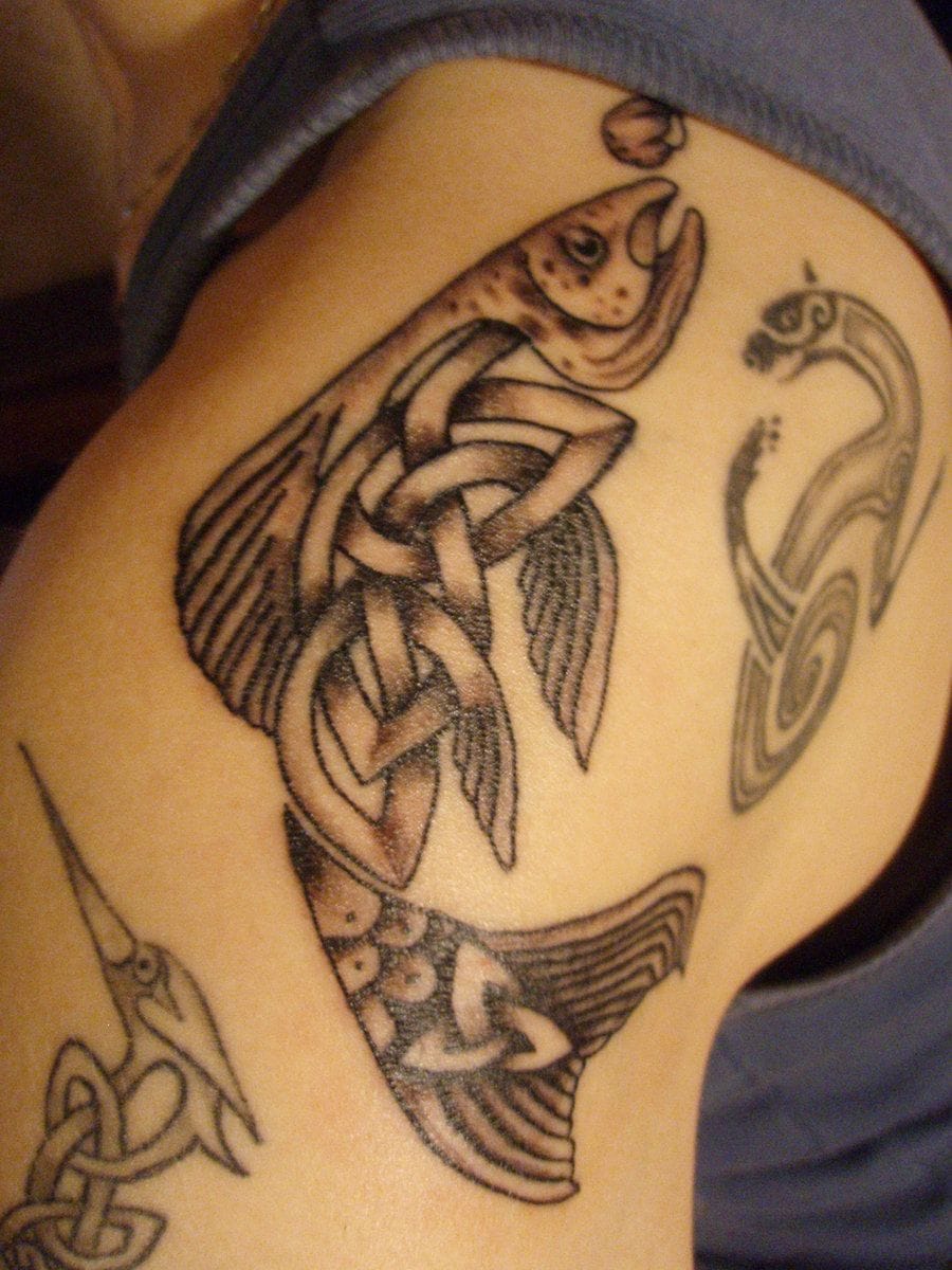 Tetování keltských ryb