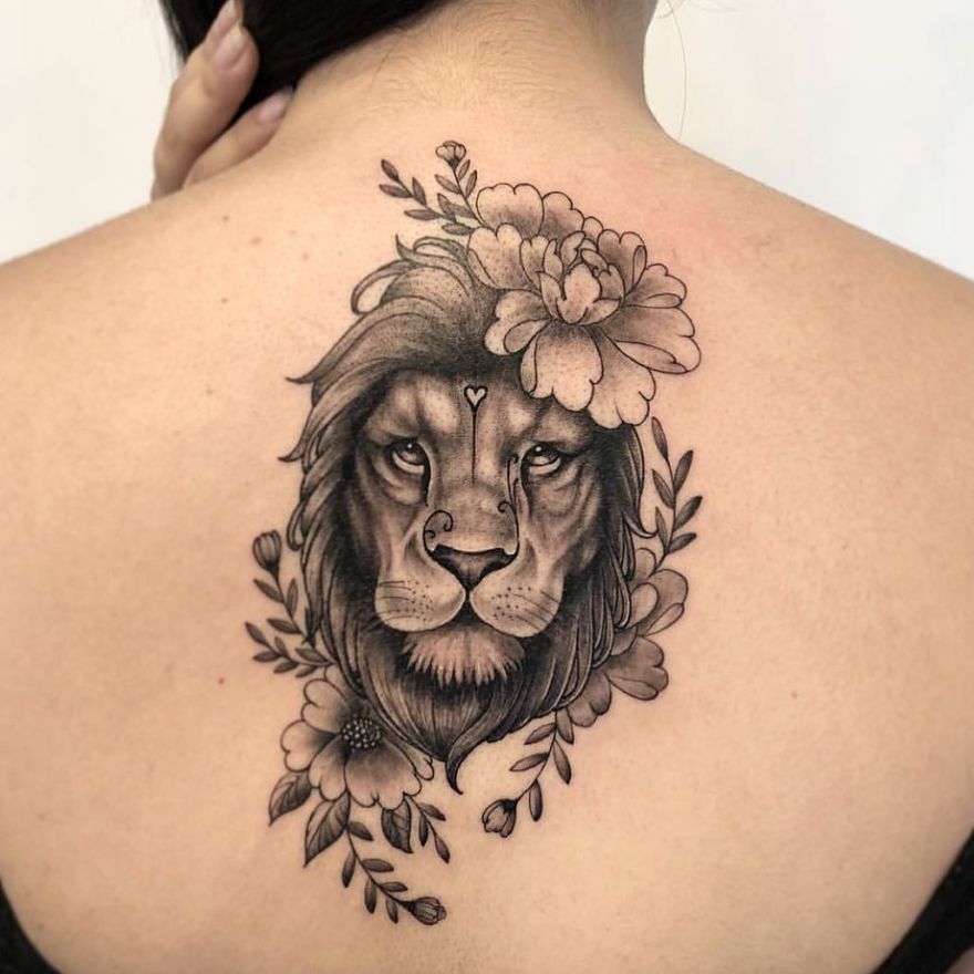 Tetování lva pro ženy