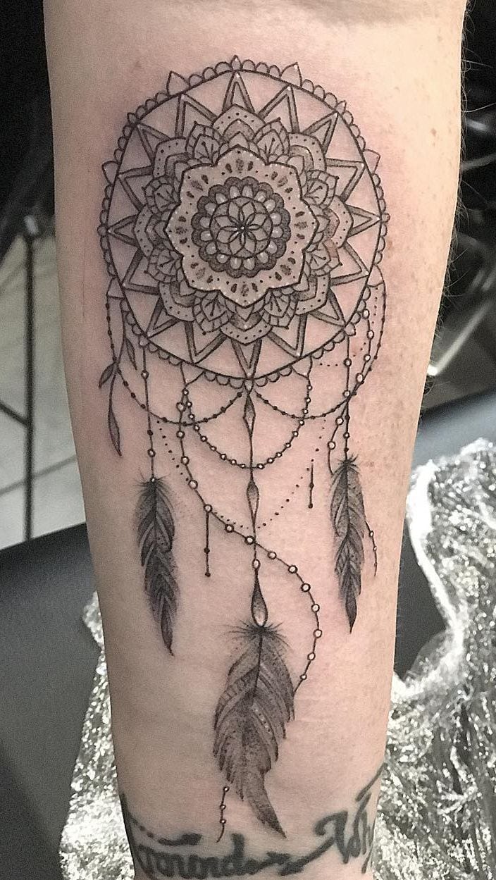 Mandala Rüya Yakalayıcı Dövme