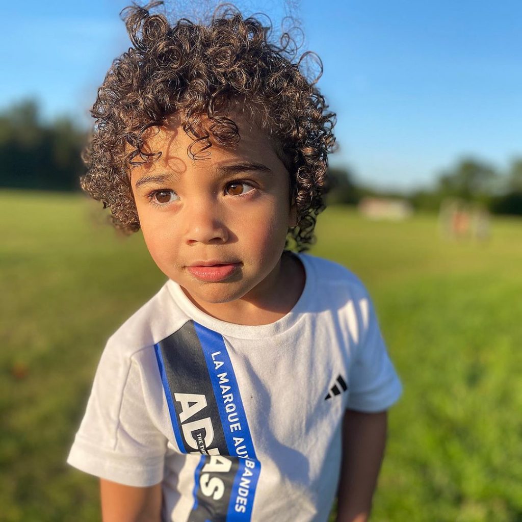 Blandet Toddler Boy Curly Haircuts