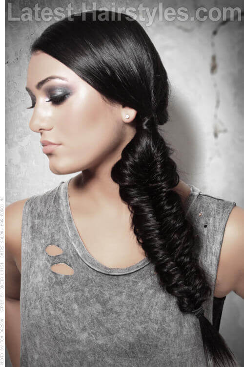 Yksinkertaiset Fishtail -punokset