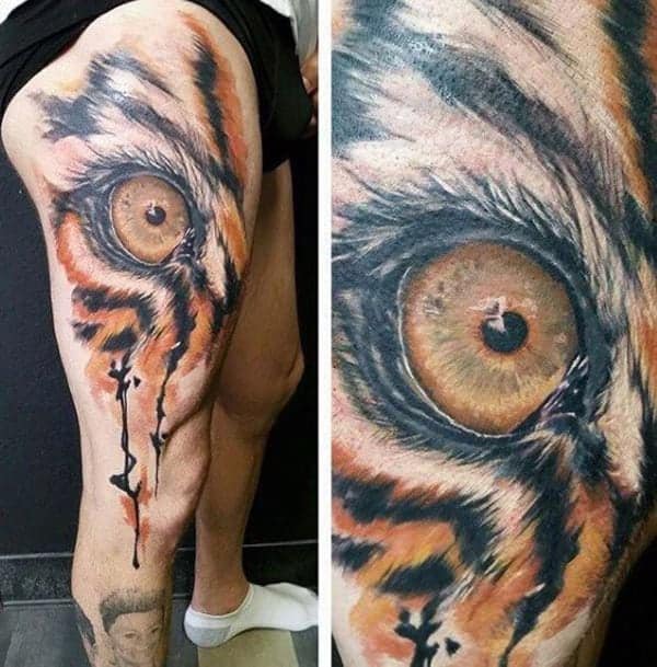 Oko tygřího tetování