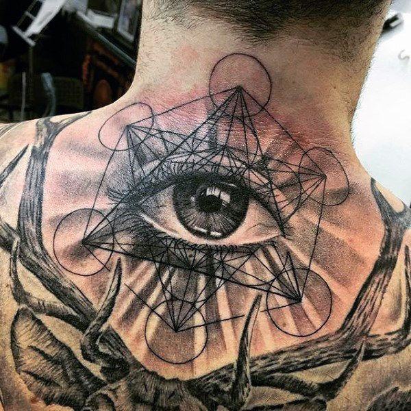 Geometrické tetování očí