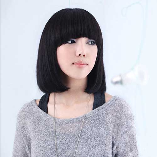 Asiater Short Angled Bob Idea