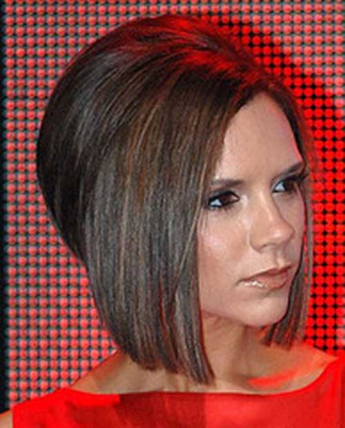 Victoria Beckham Bob Haircut sett fra siden