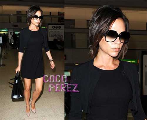 Victoria Beckham Koyu Bob Saç Modelleri