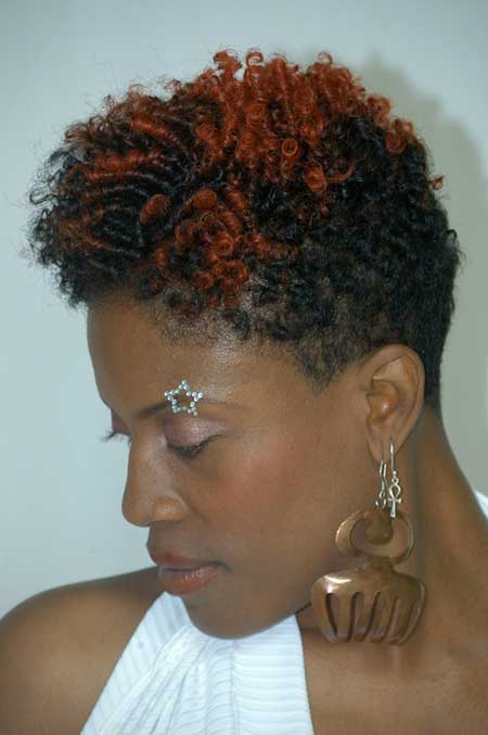 Curly Finger Twist Pixie Cut