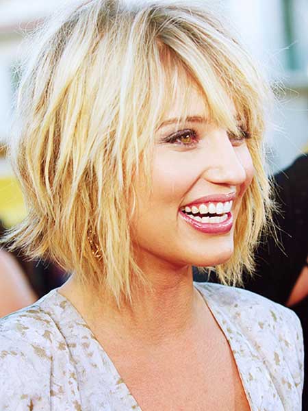 Dianna Agron Layered Bob frisyre