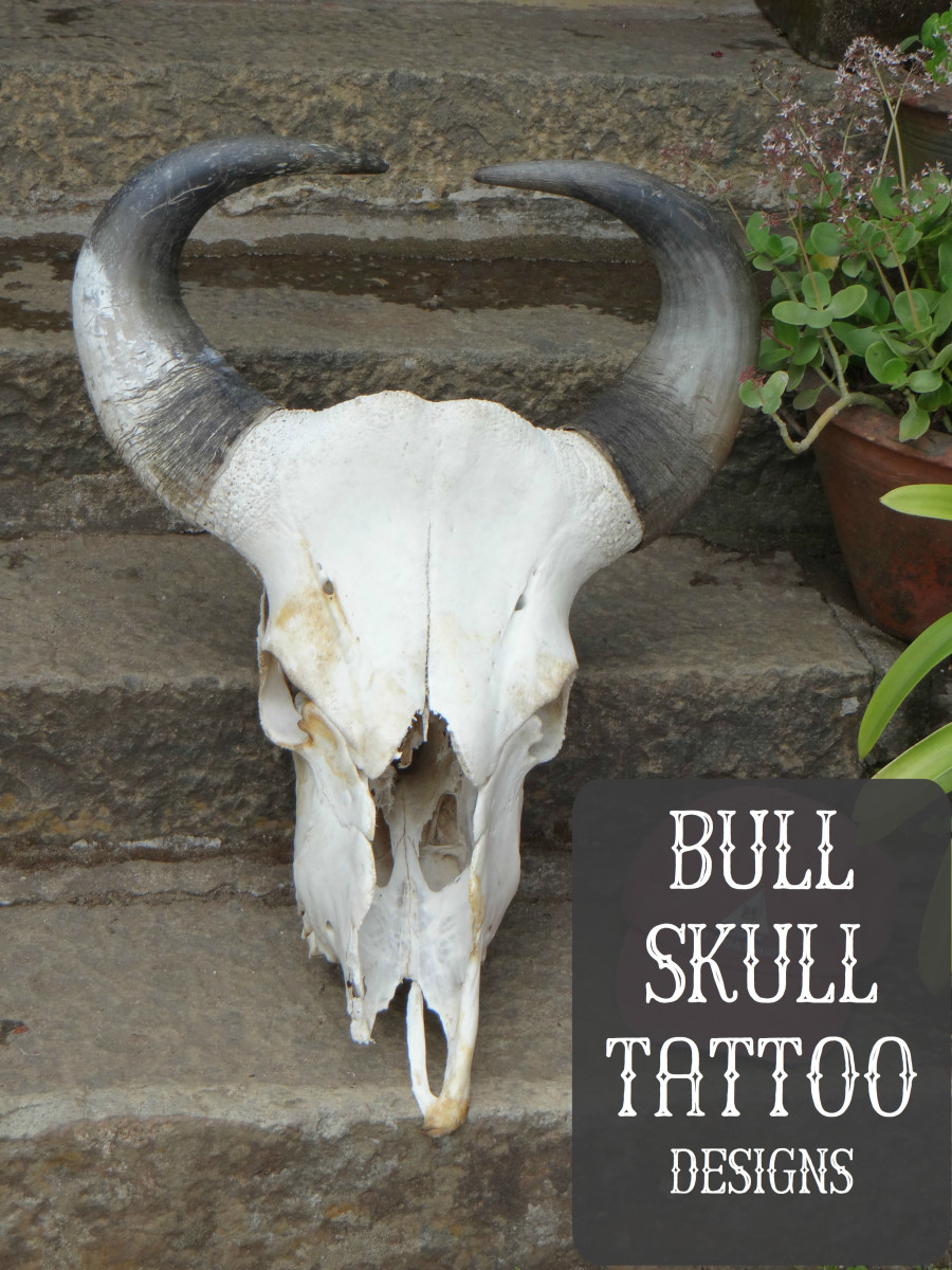 Tetování býčí lebky může představovat sílu, smrt, ochranu a odvahu.