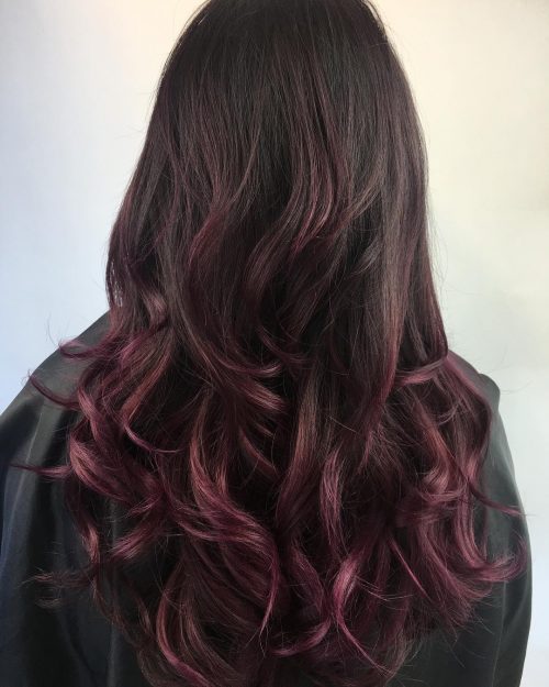 Burgunder Ombre