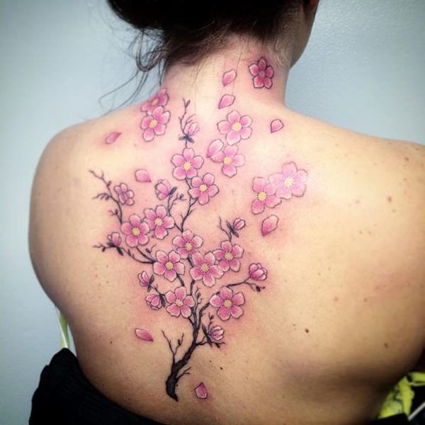 kirsebærblomst-tatovering