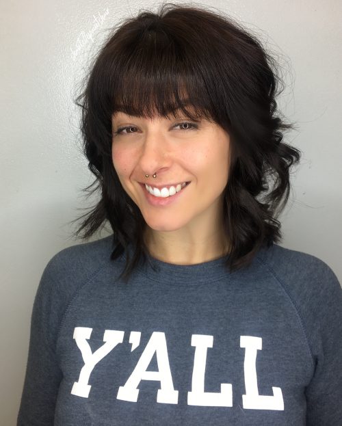 Choppy Bob Cut with Bangs