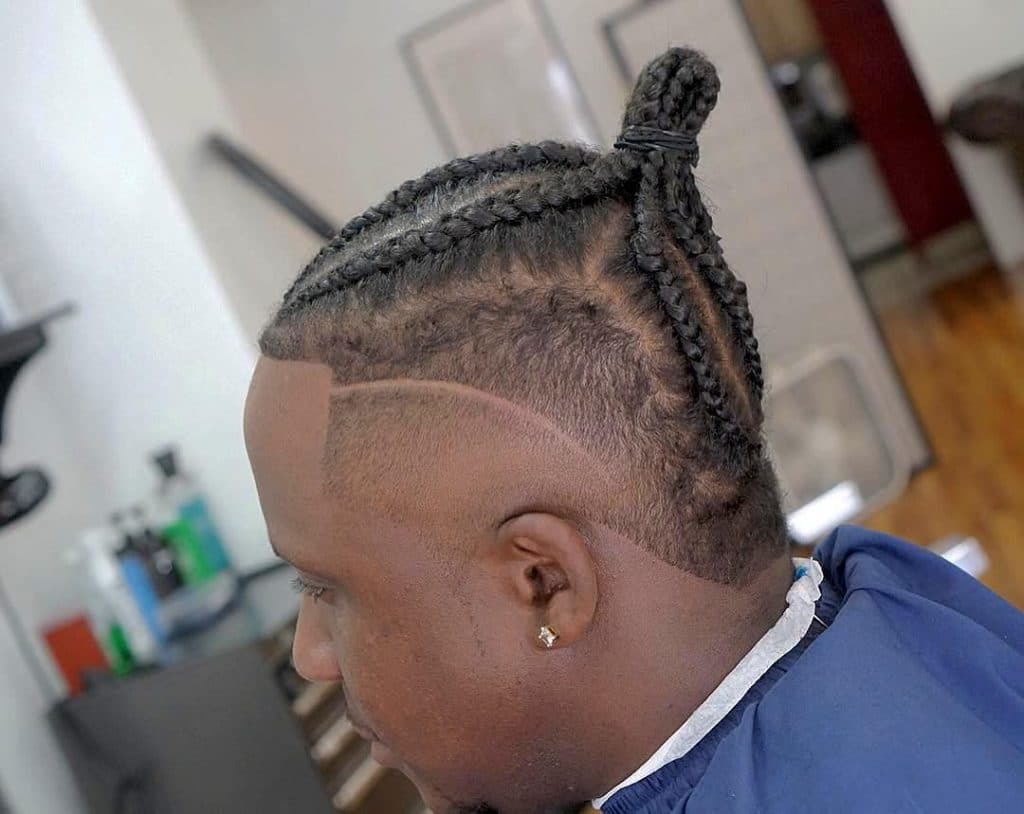 cornrow adam topuz örgüler