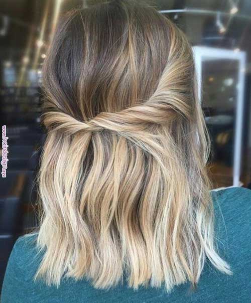 Twisted Easy Hairstyles for Short Hair-17