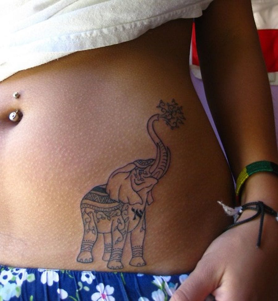 elefant tatovering mage