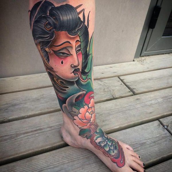 geisha-tatovering design