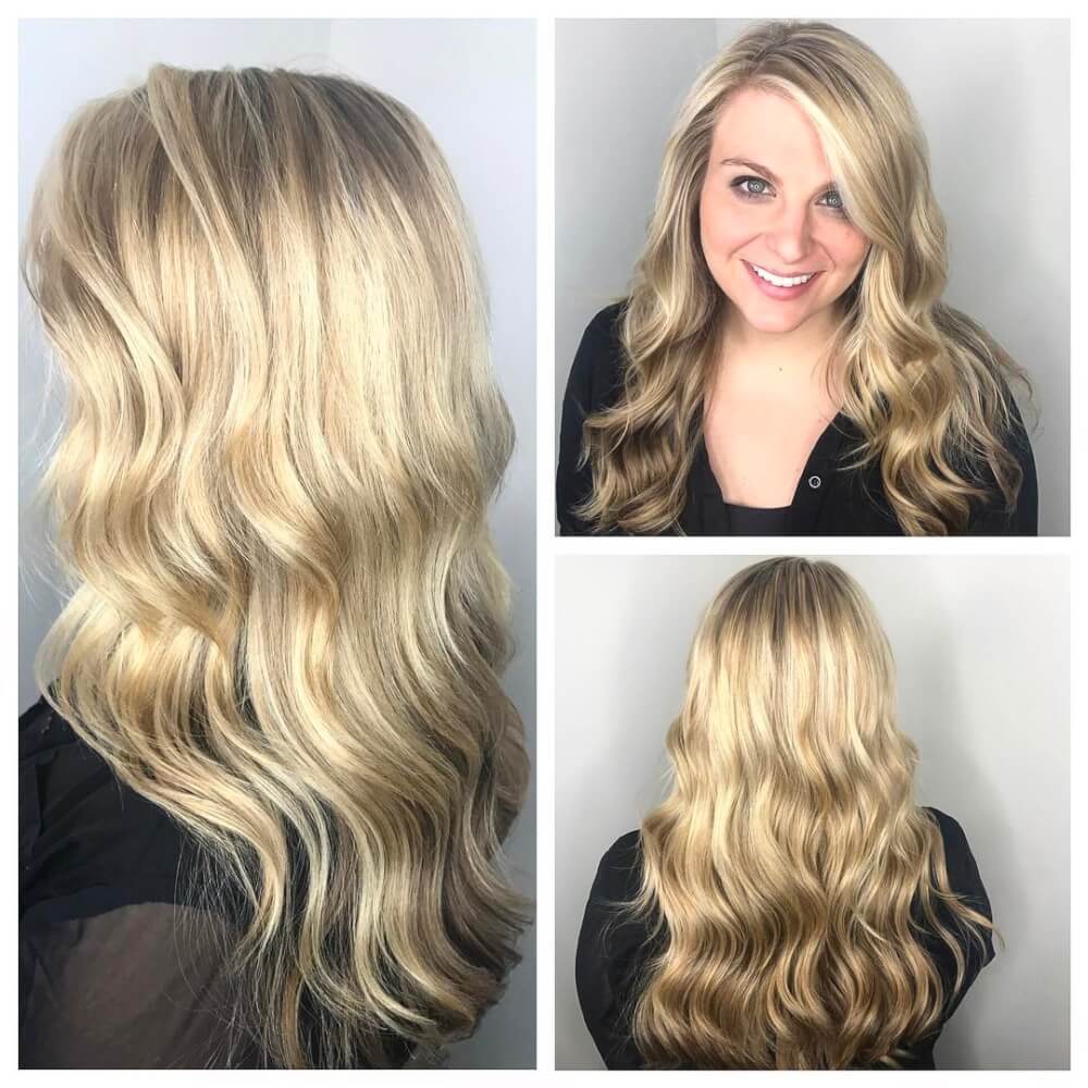 Moderne strandblonde høydepunkter