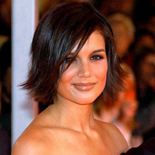 Katie Holmes Feathered Bob