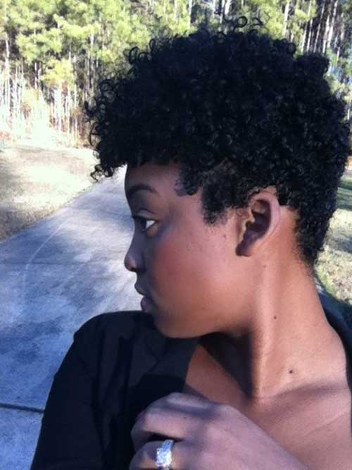 Cool Blue Black Hair Tapered Style