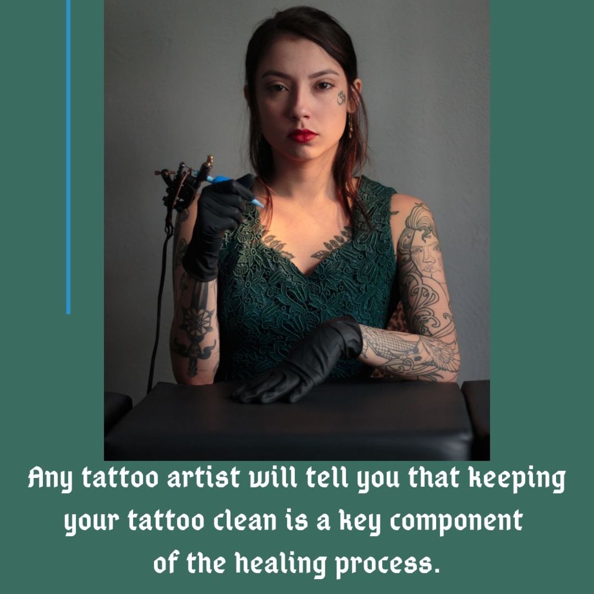 Ügyeljen arra, hogy a tetoválás tiszta és nedves legyen a gyógyulási folyamat során.