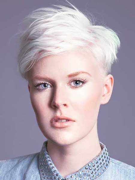 Spiky Blonde Pixie Cut