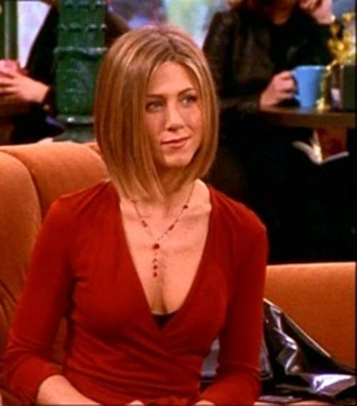 Účesy Jennifer Aniston Brown Blonde Bob