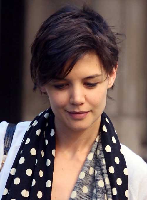 Katie Holmes Messy Pixie Hair