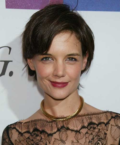 Katie Holmes Brown Pixie