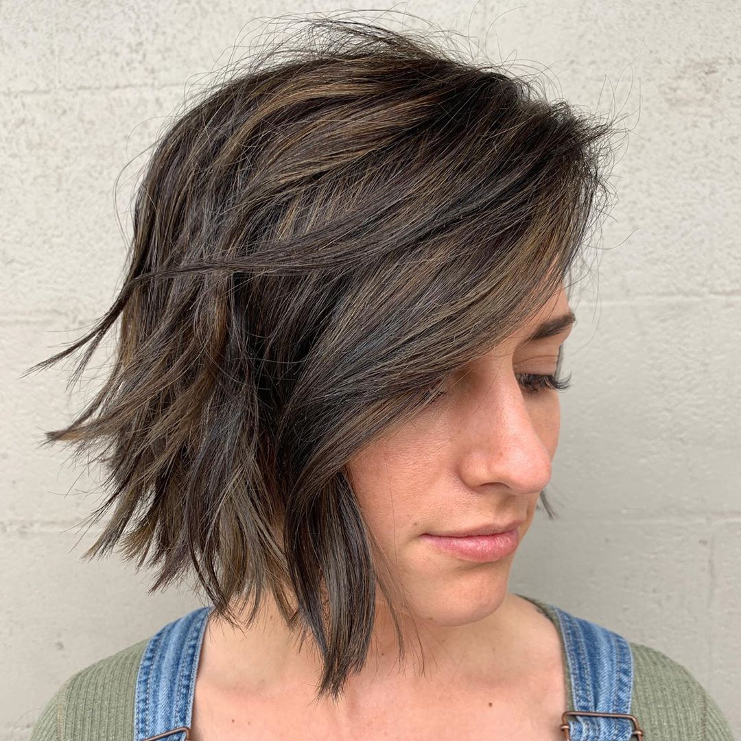 Layered Razor Cut Invertert Bob