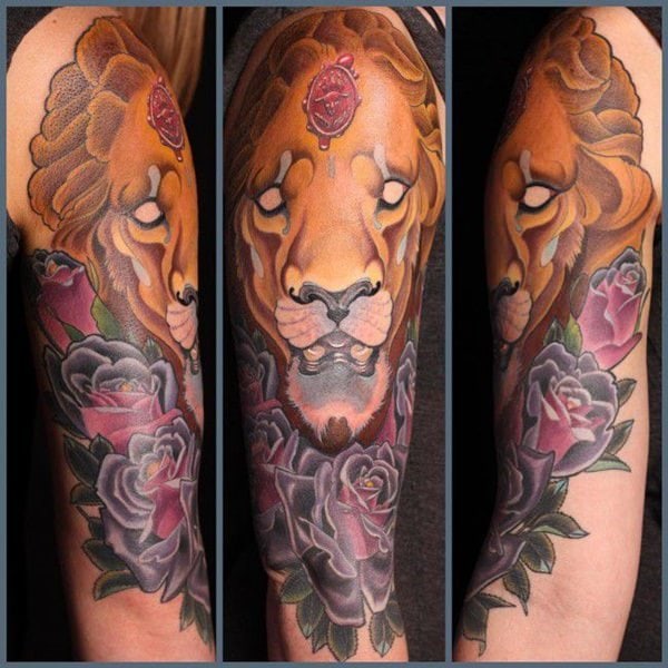 oroszlán-tetoválások