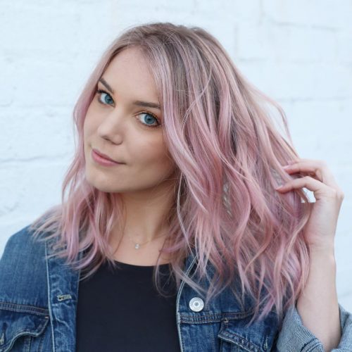 Lob for rosa beachy hår