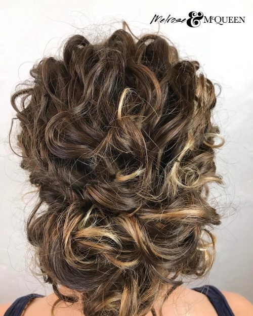 Loose Curly Updo