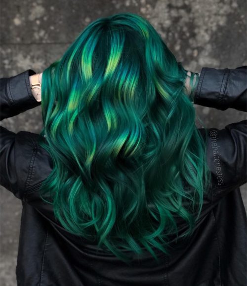 Zelené vlasy mořské panny