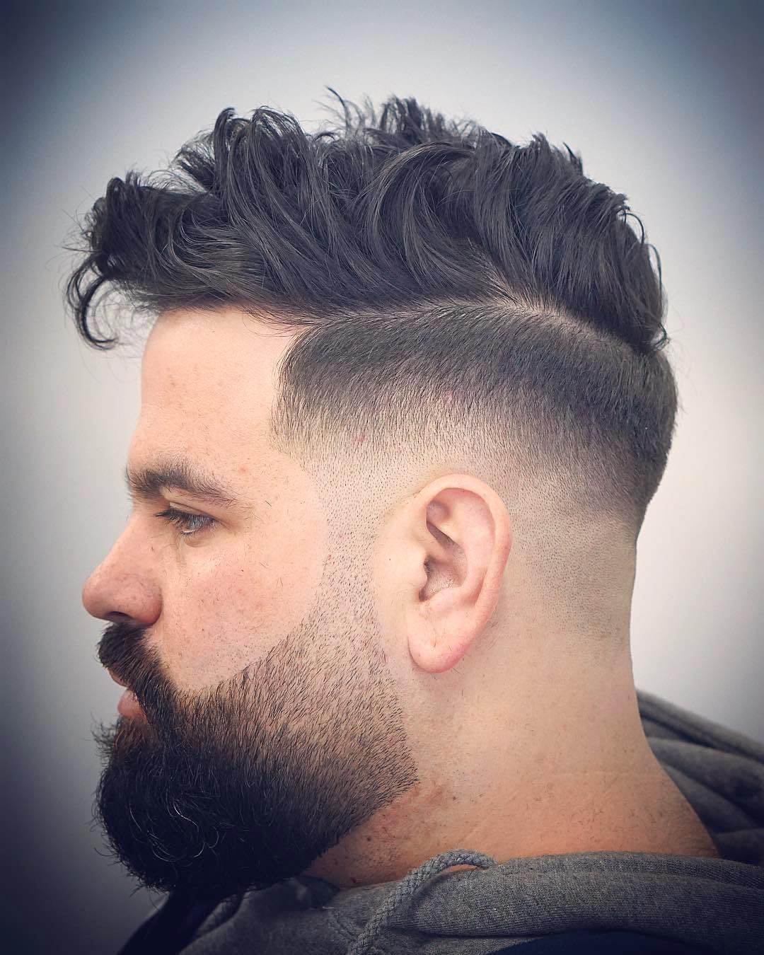 mikes_custom_kuts kult lavt fade hårklipp rotete langt hår på toppen